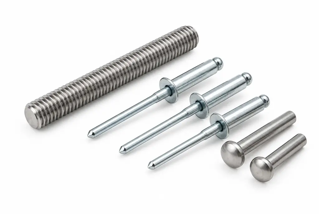 Threaded stud and rivets by SRME, Mohali